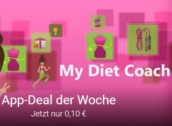 Schlanker Preis: Abnehm-App "Mein Diät-Trainer - Pro" für 10 Cent