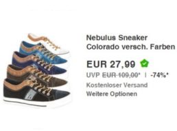 Nebulus: Sneaker "Colorado" für 27,99 Euro frei Haus