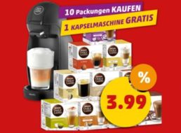 Penny: Nescafé Dolce Gusto Piccolo gratis zu 10 Kapsel-Packungen