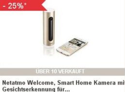 Ebay: Smart-Home-Kamera "Netatmo Welcome" für 149,90 Euro frei Haus