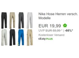 Nike: Herren-Freizeithosen für 19,99 Euro frei Haus via Ebay