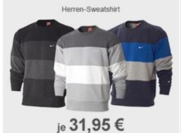 Allyouneed: Nike Herren-Sweatshirt für 31,95 Euro frei Haus