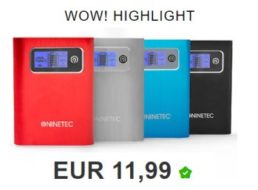 Ninetec: Powerbank NT568 mit 13.000 mAh für 11,99 Euro frei Haus