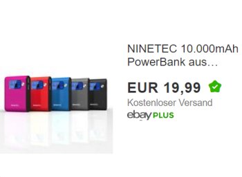 Ebay: Powerbank Ninetec NT565 für 19,99 Euro frei Haus