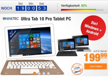 Plus: Ninetec Ultra Tab mit Windows und Android für 199,99 Euro