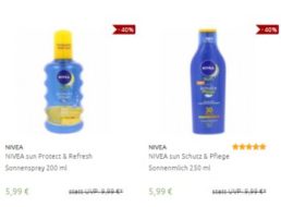 Nivea: Sonnenschutz und After Shave ab 3,99 Euro frei Haus