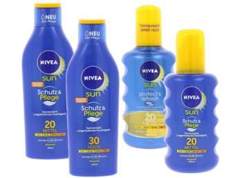 Nivea: Sonnenmilch für 3,99 Euro frei Haus bei Outlet46