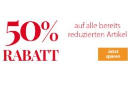 NKD: 50 Prozent Rabatt auf bereits reduzierte Artikel