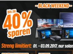 Notebooksbilliger: "Black Weekend" mit bis zu 40 Prozent Rabatt