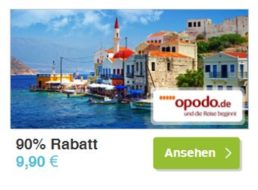 Opodo: Gutschein über 100 Euro für 9,90 Euro via Dailydeal