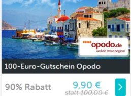 Opodo: Reise-Gutschein über 100 Euro für 9,90 Euro via Dailydeal