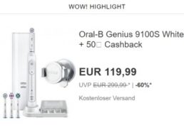 Ebay: Oral-B Genius 9100S mit 50 Euro Cashback zum Bestpreis von 119,99 Euro