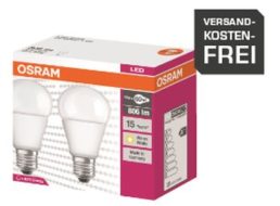 Osram: LED-Birnen-Doppelpack mit drei Jahren Garantie für 8,99 Euro