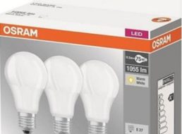 Osram: LED-Birnen mit 11,5  Watt im Dreierpack für 10,45 Euro frei Haus