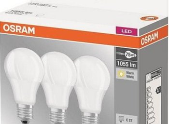 Osram: LED-Birnen mit 11,5 Watt im Dreierpack für 10,45 Euro frei Haus