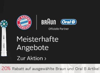 Otto: 20 Prozent Rabatt auf Oral-B und Braun bis Sonntag