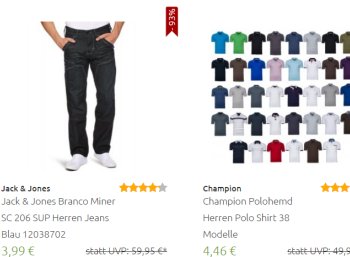 Outlet46: Flash-Sale mit Jeans ab 3,99 Euro und weiteren Schnäppchen