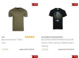 Outlet46: Herren-T-Shirts im Sale zu Preisen ab 2,99 Euro