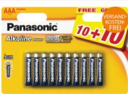 Panasonic: Batterien im 20er-Pack für 7,99 Euro frei Haus