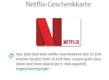 Gratis: Ebay-Gutschein über 10 Euro beim Kauf diverser Guthabenkarten