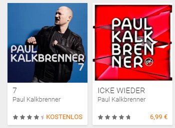 Gratis: Paul Kalkbrenner 7 bei Google Play zum Nulltarif