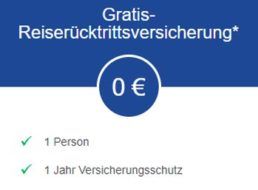 Gratis: Reiserücktrittversicherung bei Paypal zum Nulltarif