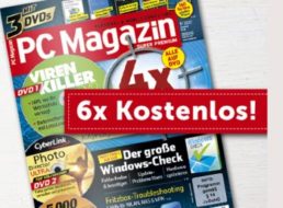 Gratis: PC-Magazin-Halbjahresabo mit 18 DVDs und zahlreichen Vollversionen