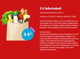 Penny: 5 Euro App-Rabatt am Freitag abend sowie am kompletten Samstag