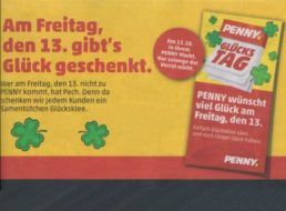 Gratis: Samentütchen Glücksklee bei Penny am Freitag zum Nulltarif