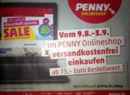 Penny: Gratis-Versand im Onlineshop ab Donnerstag für drei Wochen