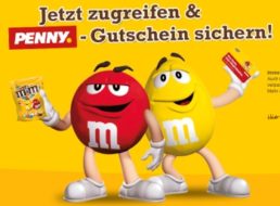 Gratis: Penny-Gutschein über zehn Euro für Kauf von M&Ms