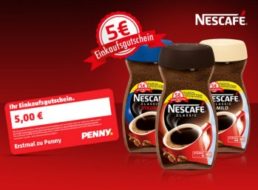 Penny: Gutschein über 5 Euro beim Kauf von zwei Nescafé-Produkten