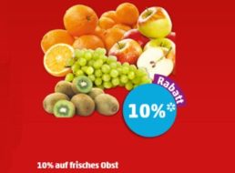 Penny: Zehn Prozent Obst-Rabatt via App bis Samstag