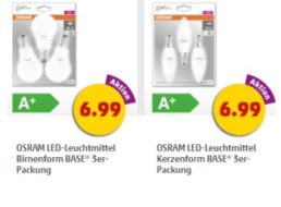 Penny: Osram-LED-Leuchten im Dreierpack für 6,99 Euro