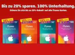 Penny: Bis zu 20 Prozent Rabatt auf iTunes-Karten bis Samstag