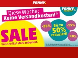 Penny: Sale mit Gratis-Versand ab 20 Euro Warenwert bis Dienstag abend