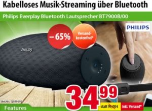 Völkner: Philips Everplay Bluetooth Lautsprecher für 34,99 Euro frei Haus 