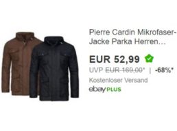 Pierre Cardin: Microfaser-Jacke für 52,99 Euro frei Haus via Ebay