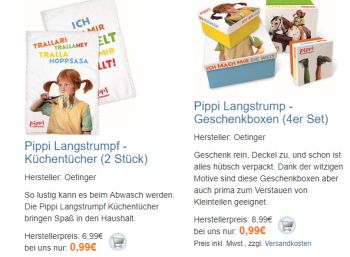 Terrashop: Artikel um "Pippi Langstrumpf" ab 99 Cent