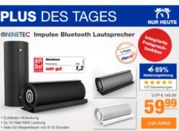 Plus: "Ninetec Impulse Bluetooth-Lautsprecher" für 59,99 Euro