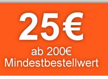 Plus: 5 - 25 Euro Rabatt und Gratis-Versand bis Dienstag