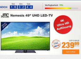 Plus: UHD-TV Nemesis mit 49 Zoll für 239,99 Euro frei Haus