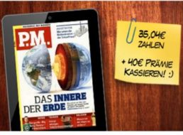 Gratis: Jahresabo des "P.M." ePaper mit knapp fünf Euro Gewinn