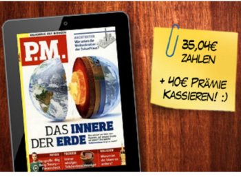 P.M.: Jahresabo des E-Paper mit knapp fünf Euro Gewinn