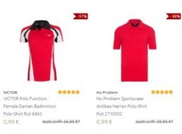 Outlet46: Marken-Poloshirts ab 99 Cent frei Haus