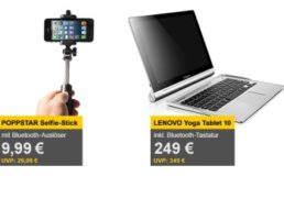 Allyouneed: Selfie-Stick mit Bluetooth-Auslöser für 9,99 Euro frei Haus