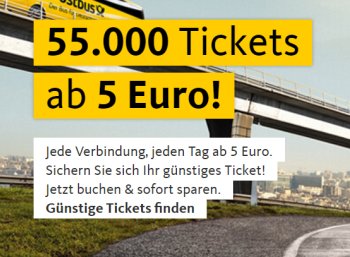 Postbus: Einfache Bustickets für je 5 Euro - Discountfan.de