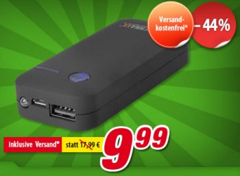 Völkner: Powerbank mit 5000 mAh für 9,99 Euro frei Haus