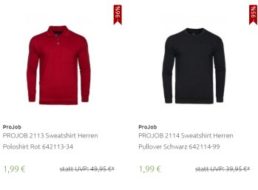 Outlet46: ProJob-Sweatshirts für 1,99 Euro frei Haus