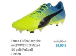 Sneakerprofi: Puma-Fußballschuhe Evopower 1.3 Mixed für 19,95 Euro